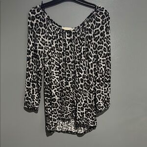 Michael Kors Leopard Print Women's Top